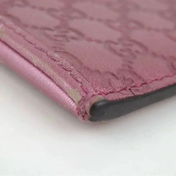 Authentic GUCCI 282089・534041 Micro Guccisima Card Case leather Pink - Picture 11 of 12